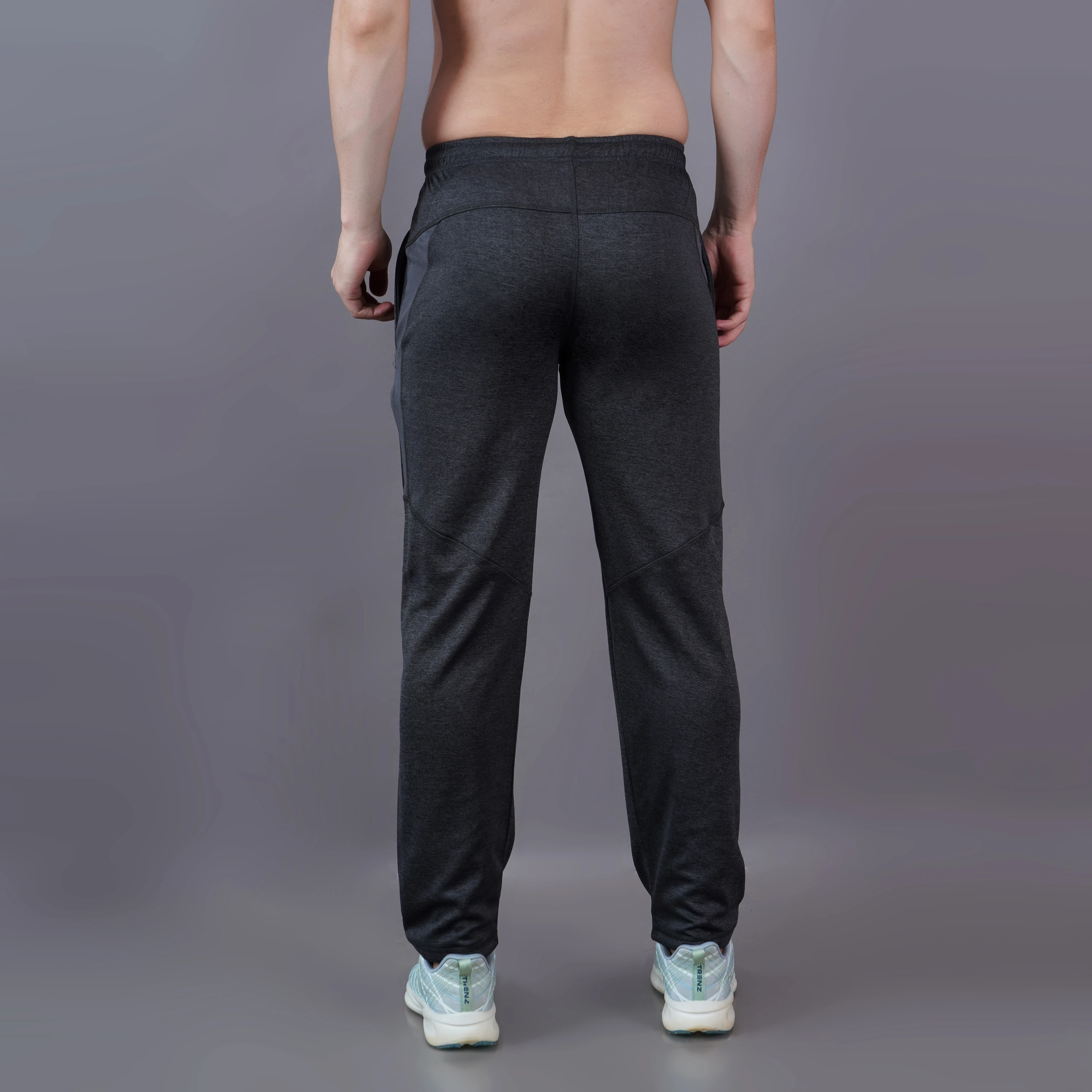 Dark Grey Flex Stride Track Pants for Men