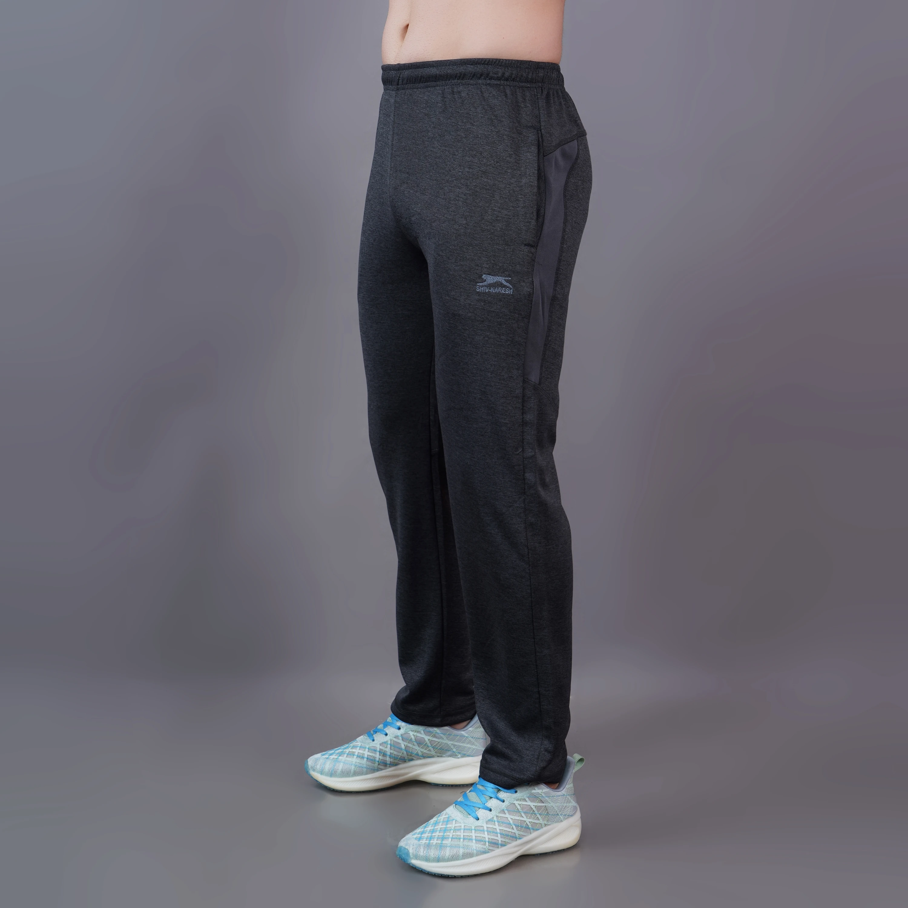 Dark Grey Flex Stride Track Pants for Men
