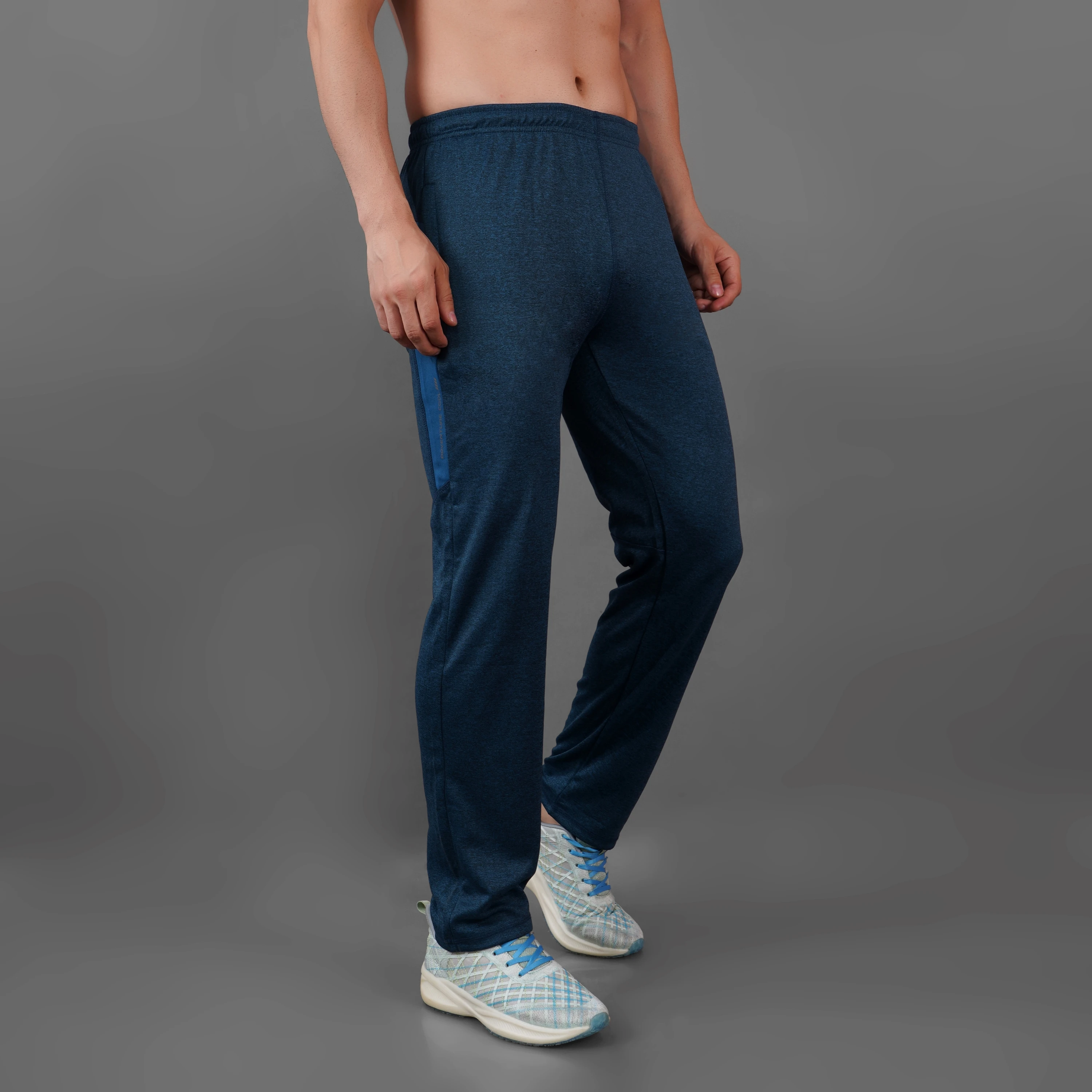 Airforce Blue Flex Stride Track Pants for Men