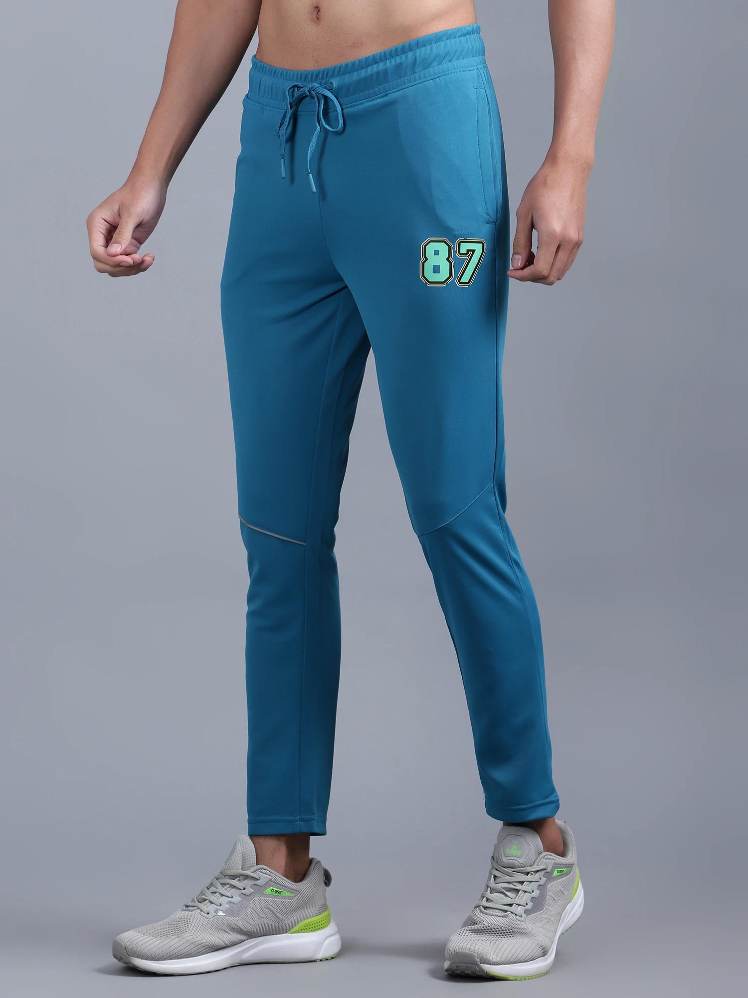 Shiv Naresh Smart Airforce Blue Track Pants for Men