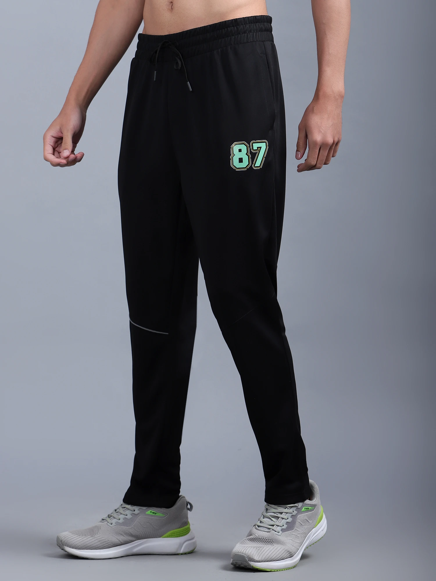 Shiv Naresh Smart Black Track Pants for Men