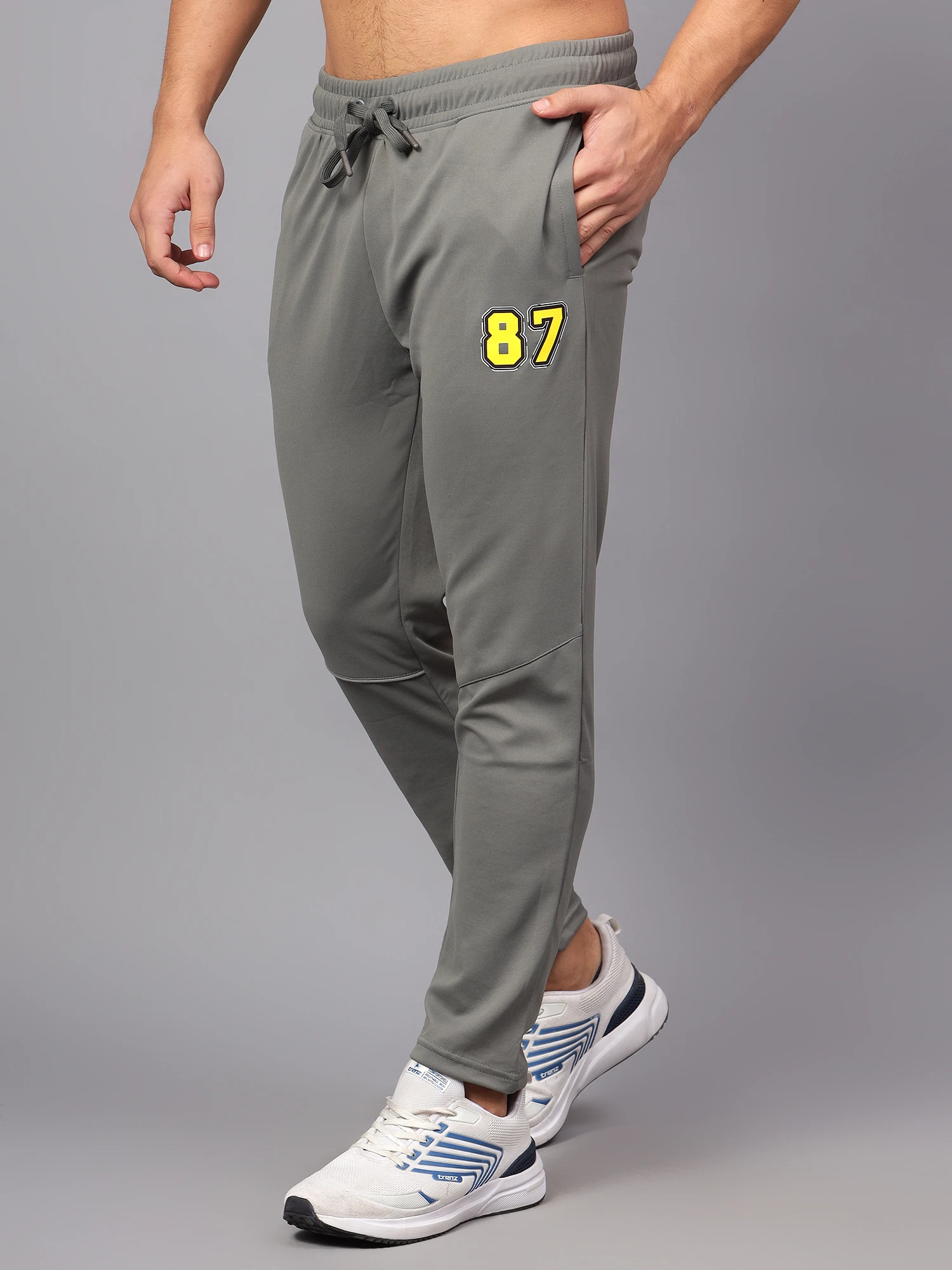 Shiv Naresh Smart Grey Track Pants for Men