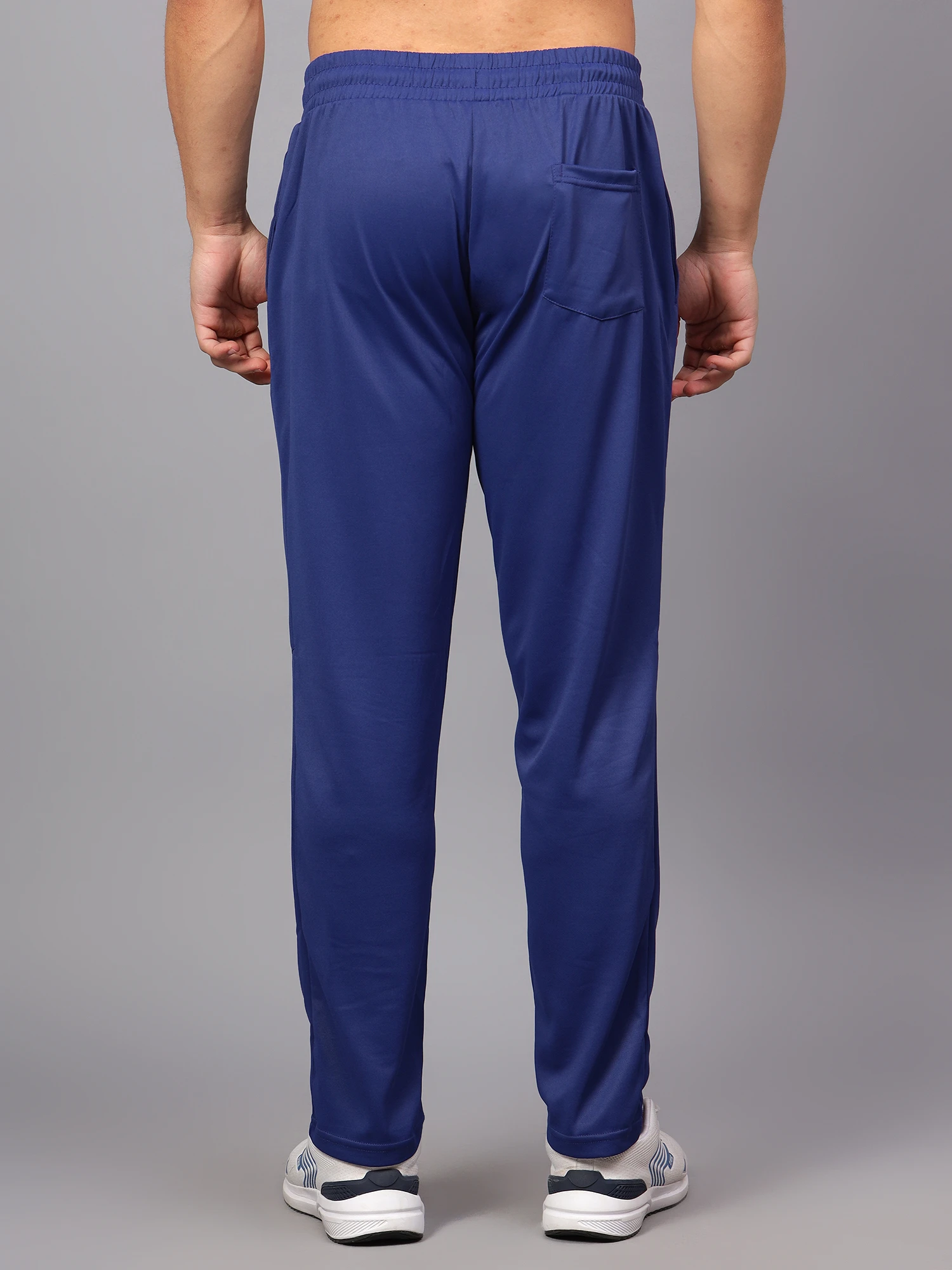 Shiv Naresh Smart Navy Blue Track Pants for Men