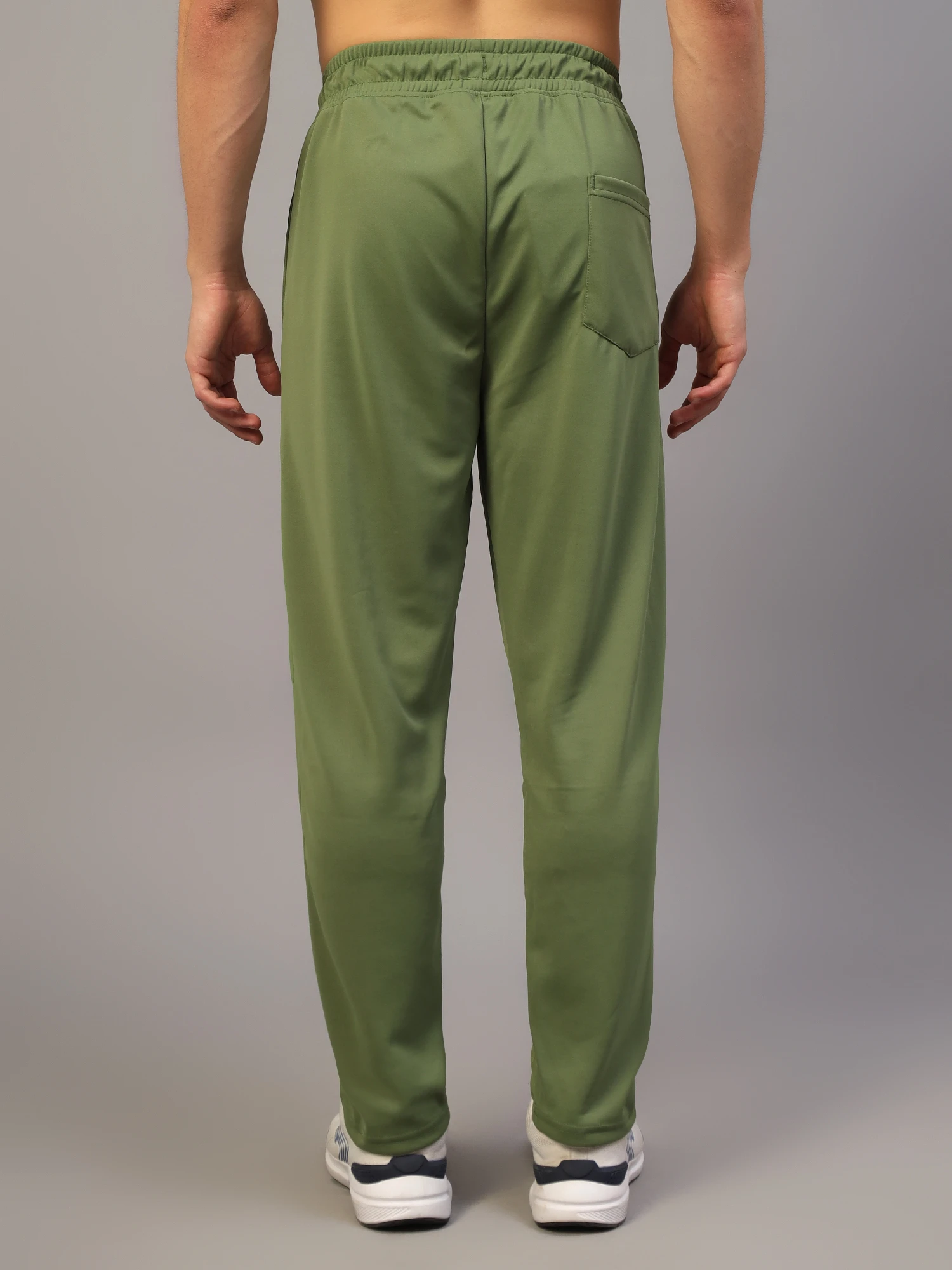 Shiv Naresh Smart Olive Green Track Pants for Men