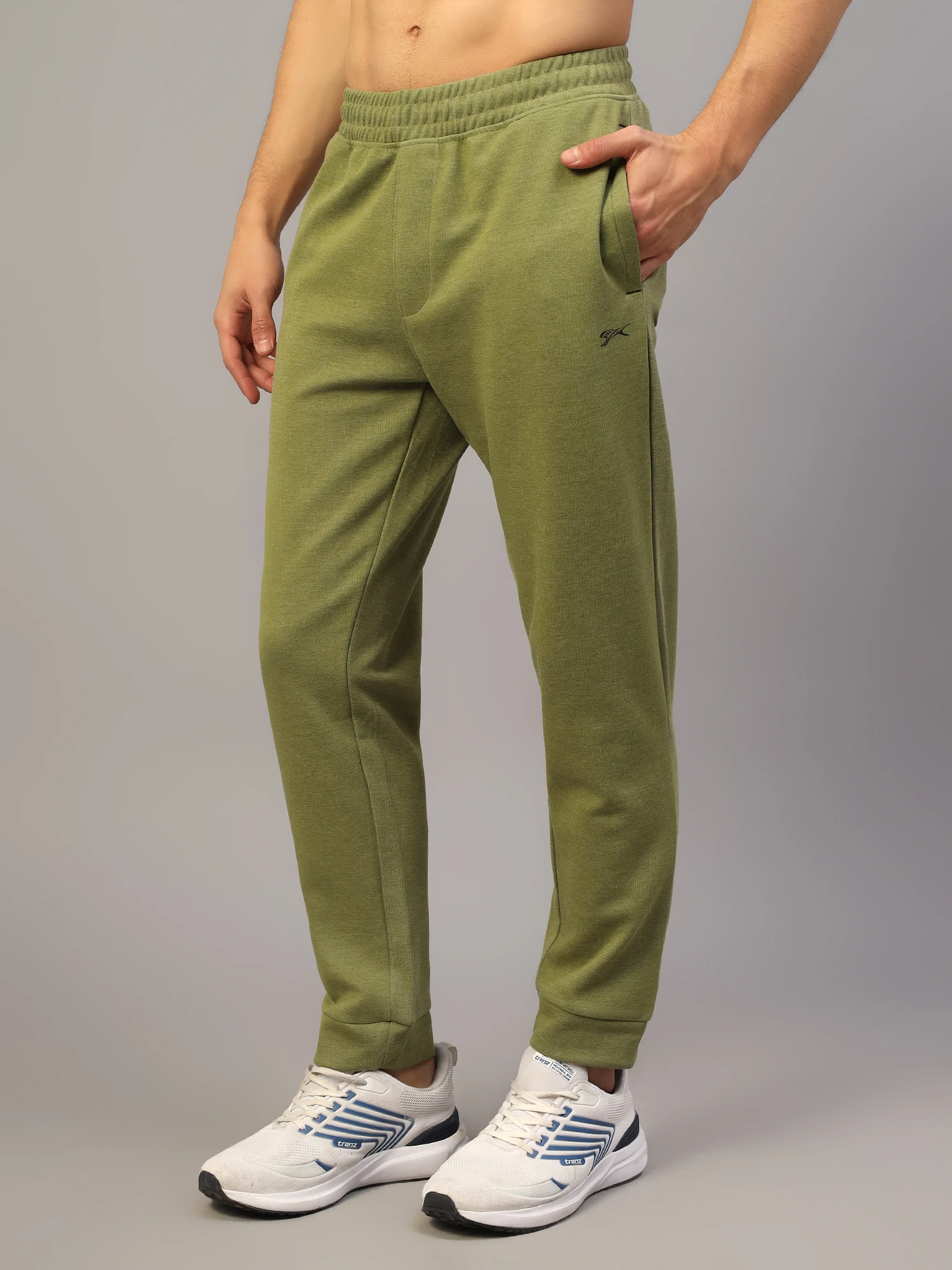 Heather Trackpants Olive Green Men Shiv Naresh
