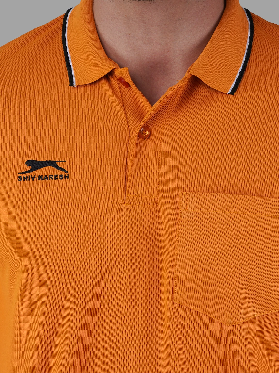 full sleeve polo shirt mustard