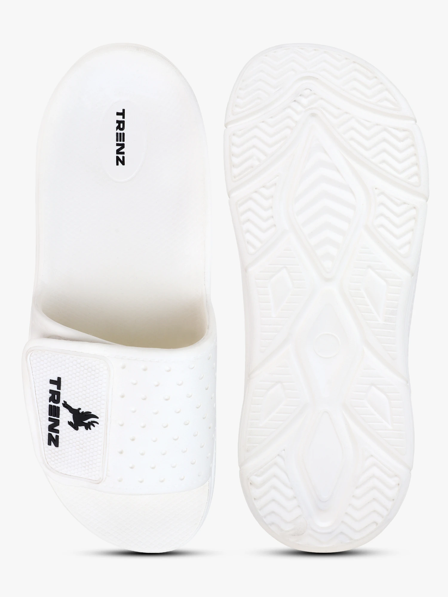 Off white slip-on slippers for men
