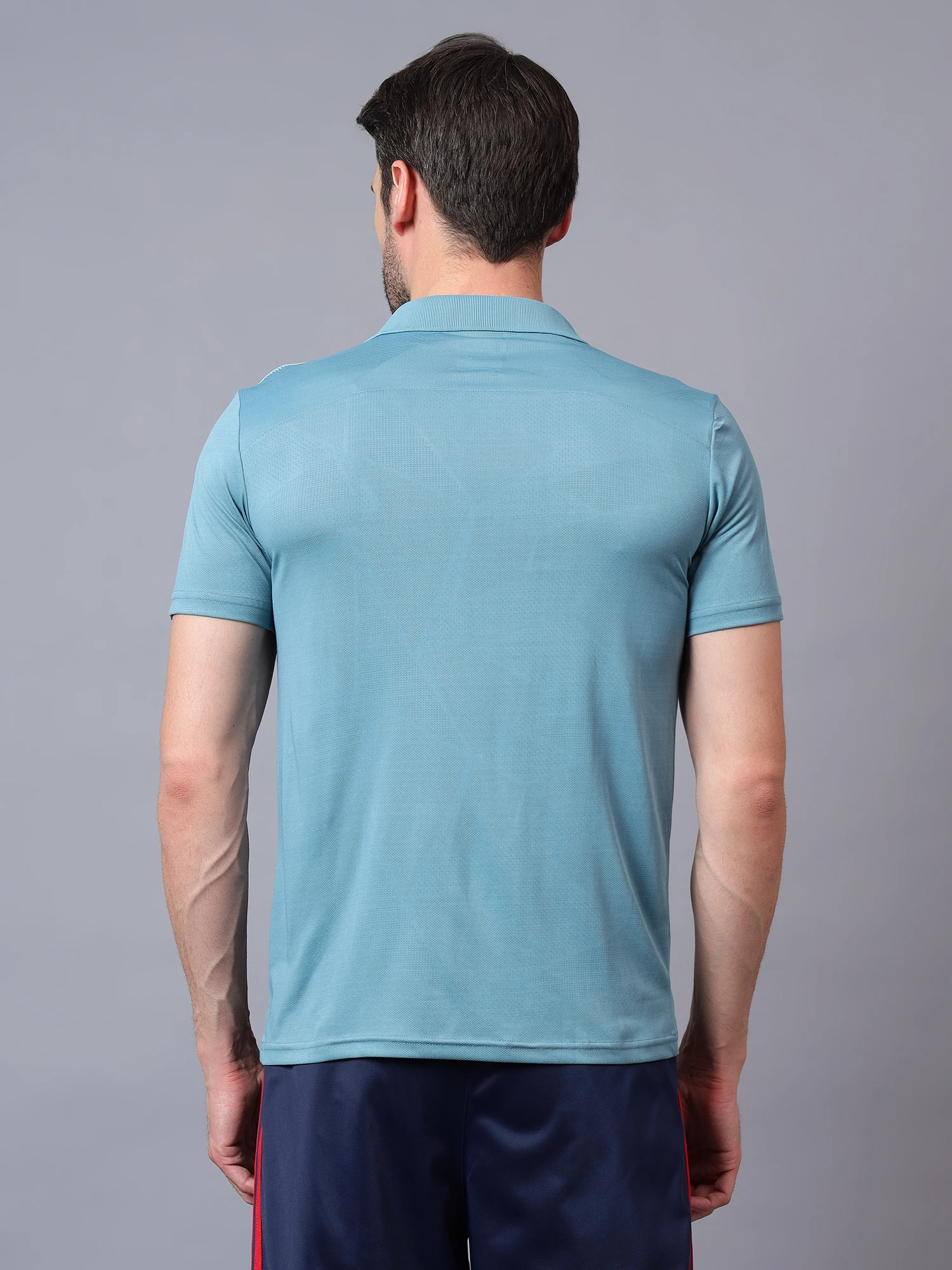 performance polo tee blue