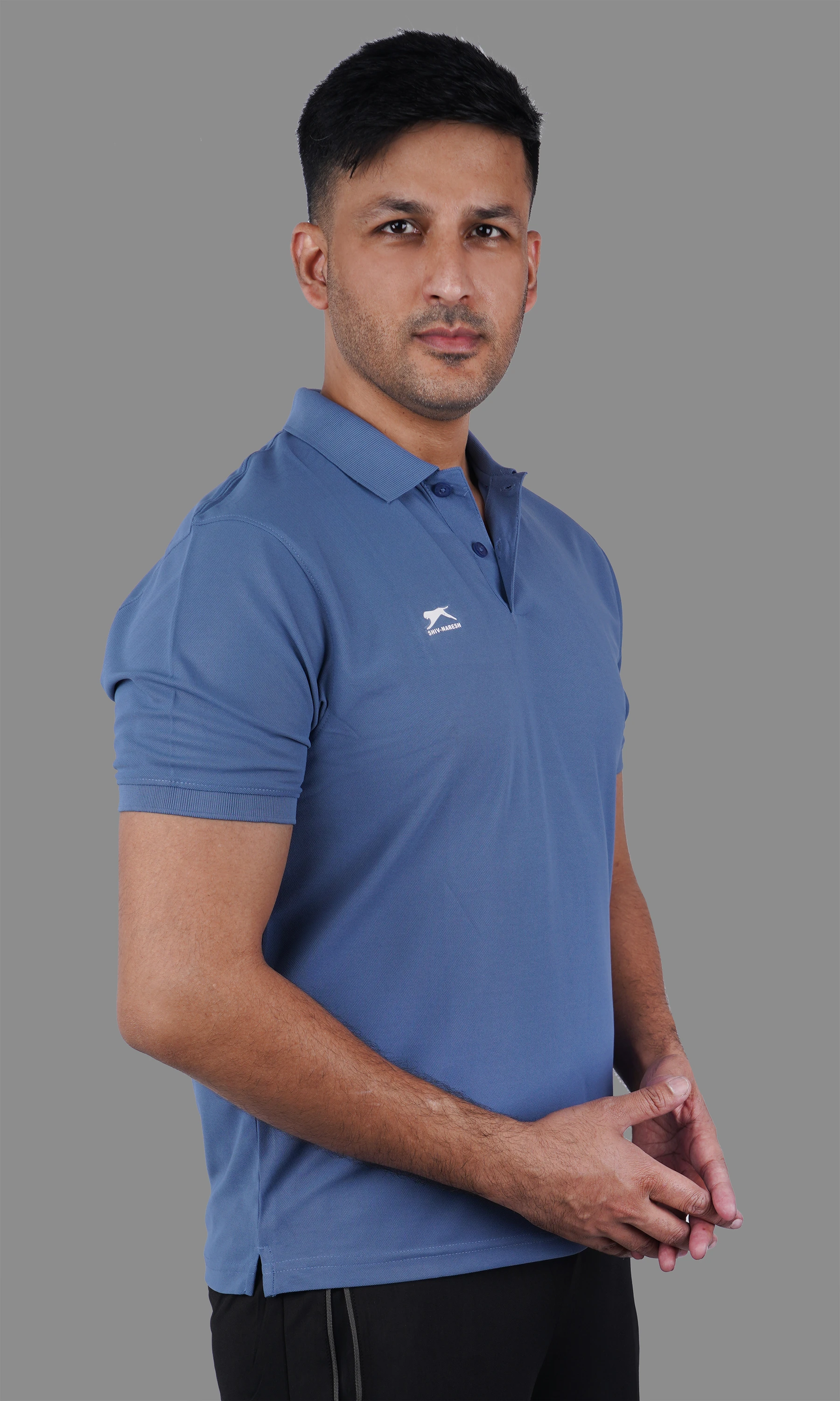 classic polo t shirt blue