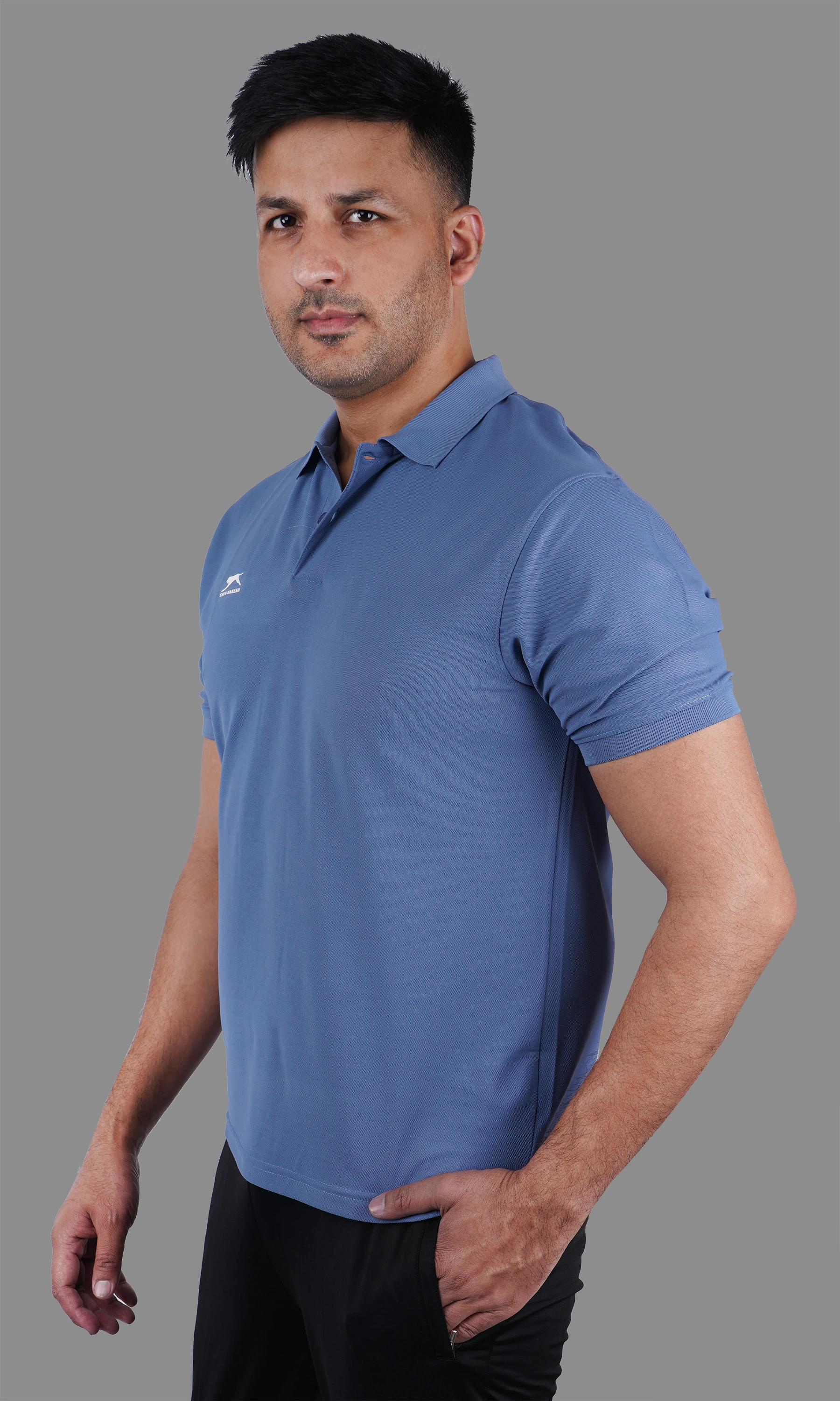 classic polo t shirt blue
