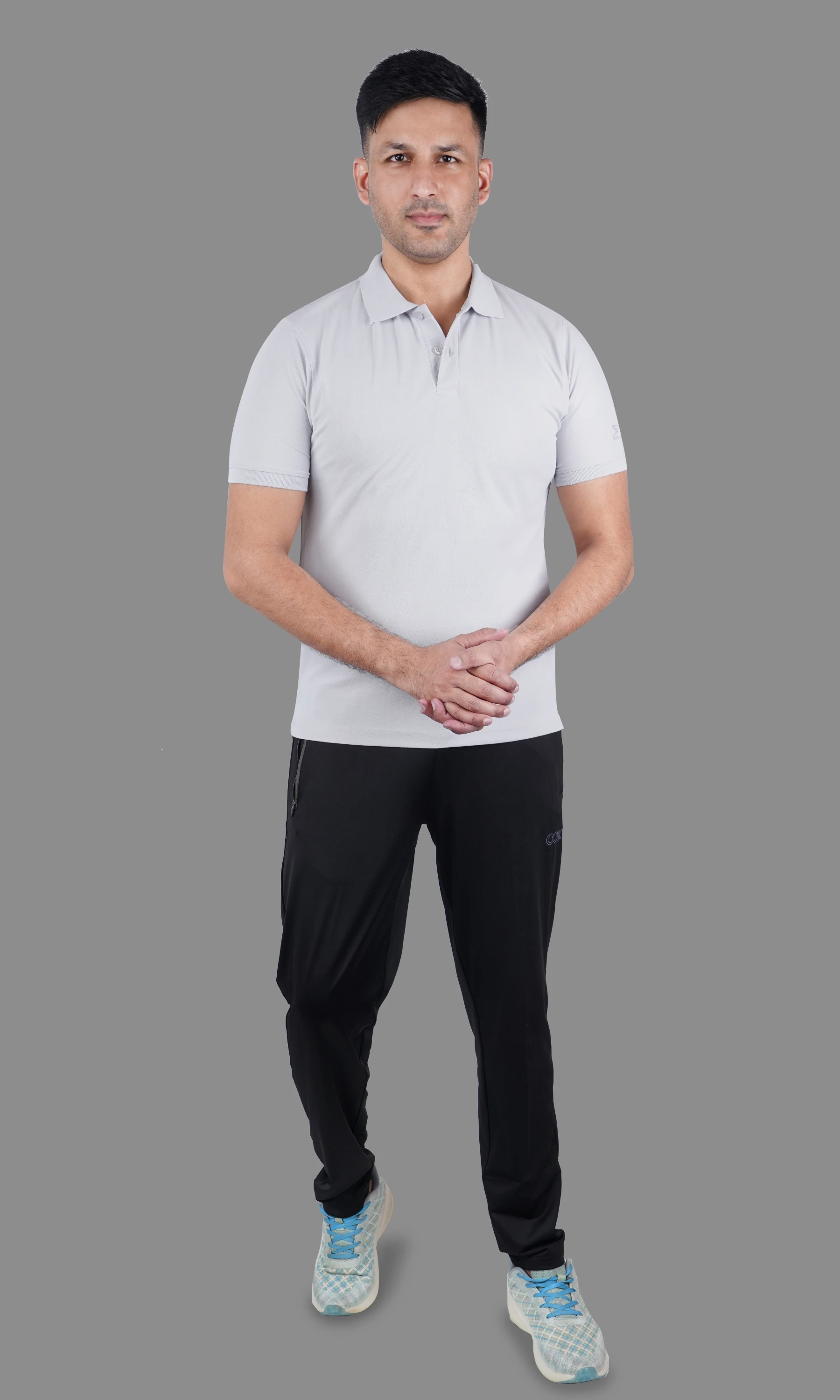 classic polo t shirt grey
