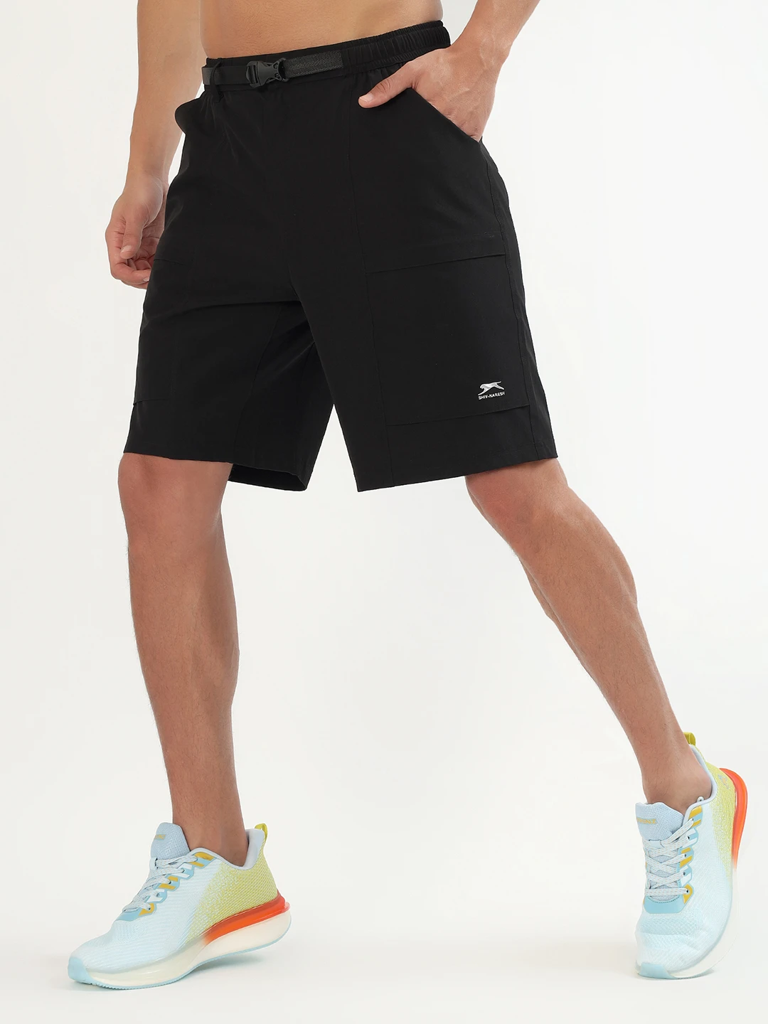 utility shorts black men