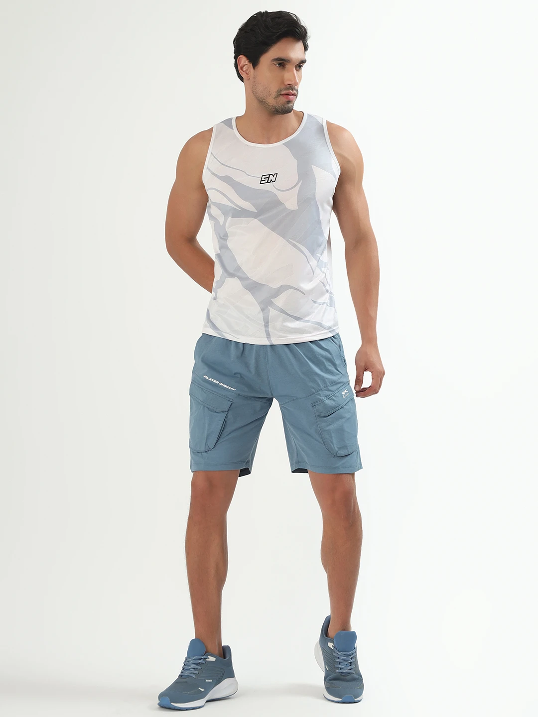 cargo shorts blue men