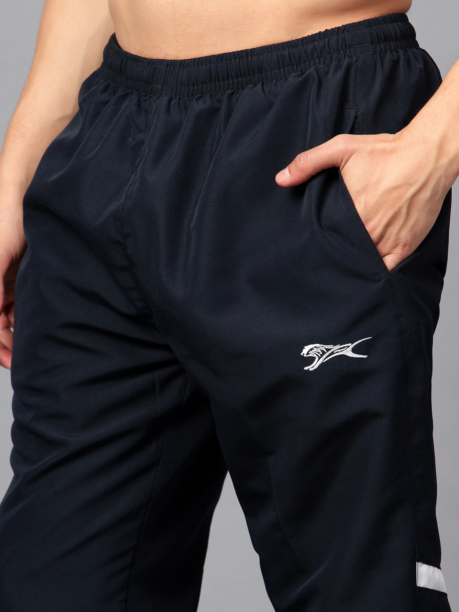 Shivnaresh Training Navy Blue & Red Track Suit for men