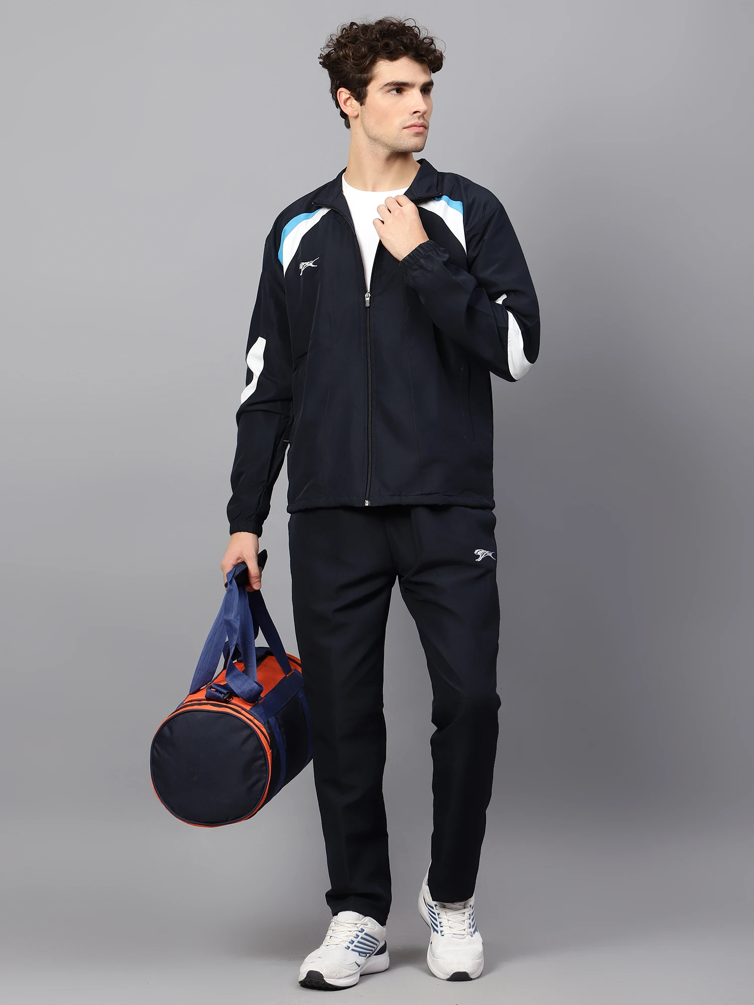 Shivnaresh Training Navy Blue Track Suit for men