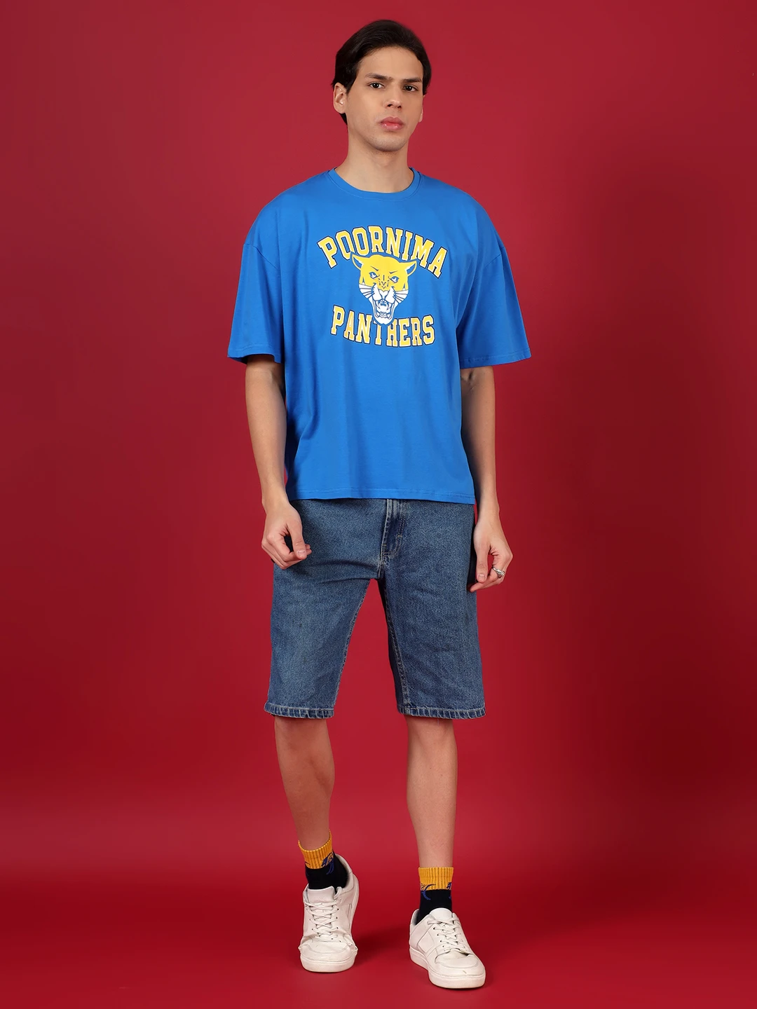 oversized blue t shirt
