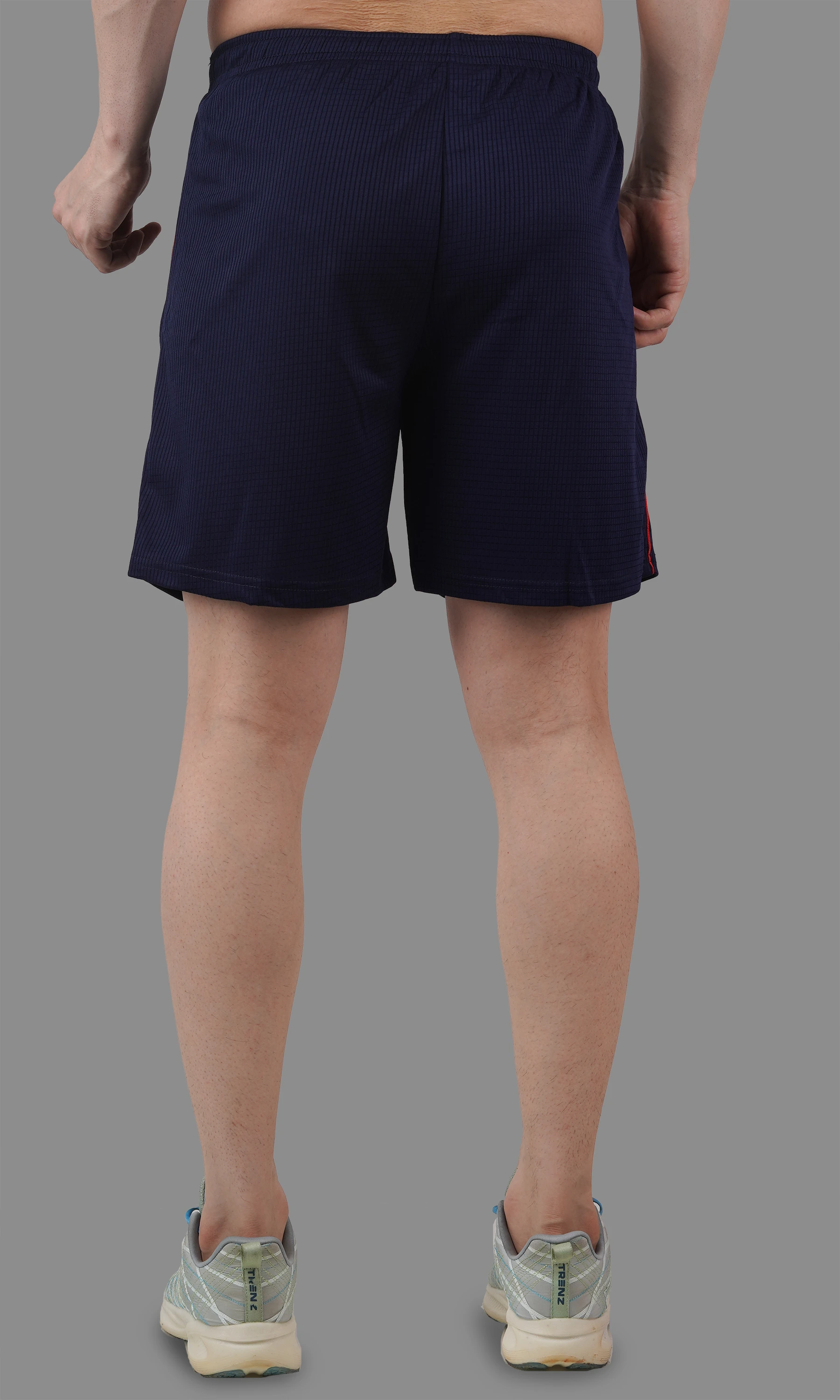 football shorts navy red