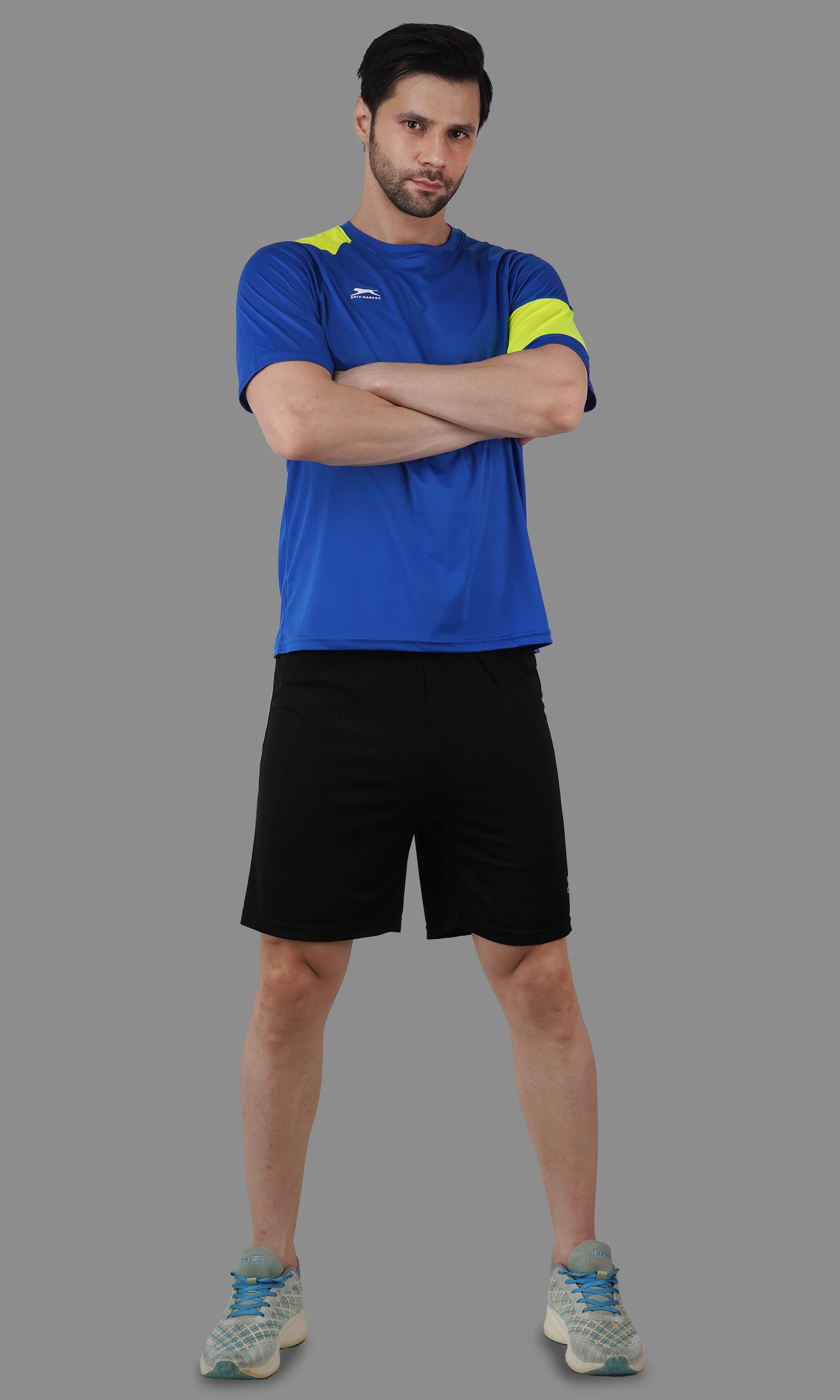 football shorts black white